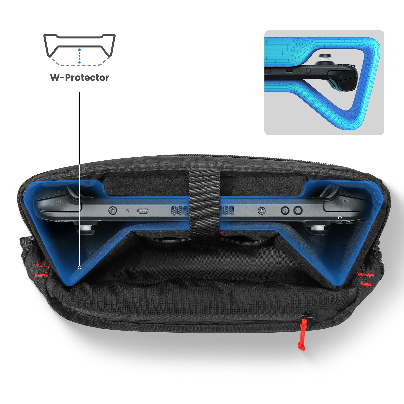Arccos-G47 Travel Carrying Case for Steam Deck/OLED/Nintendo Switch 2/Rog Xbox Ally X