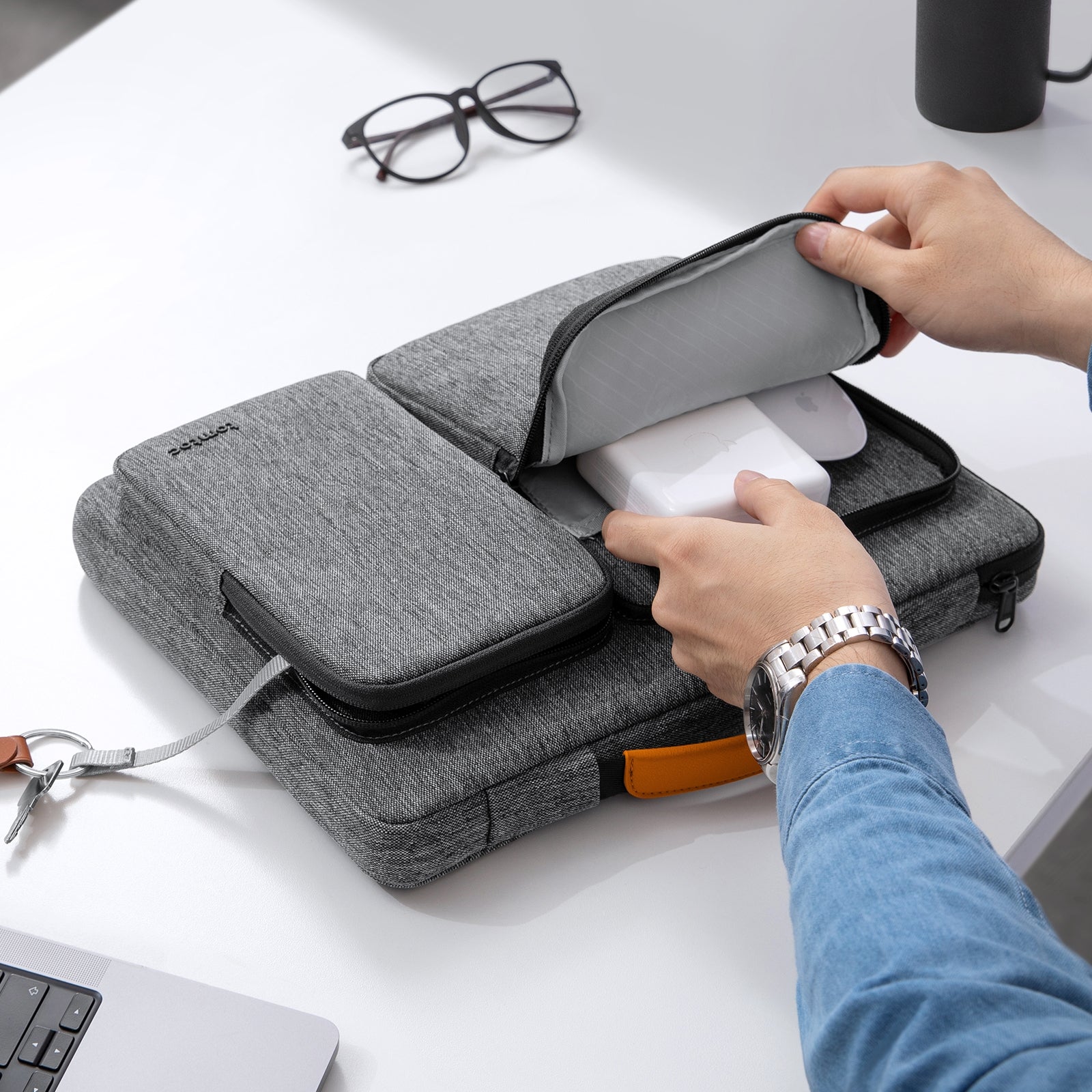 Defender-A17 Laptop Handbag For 13-inch MacBook Air | Grey