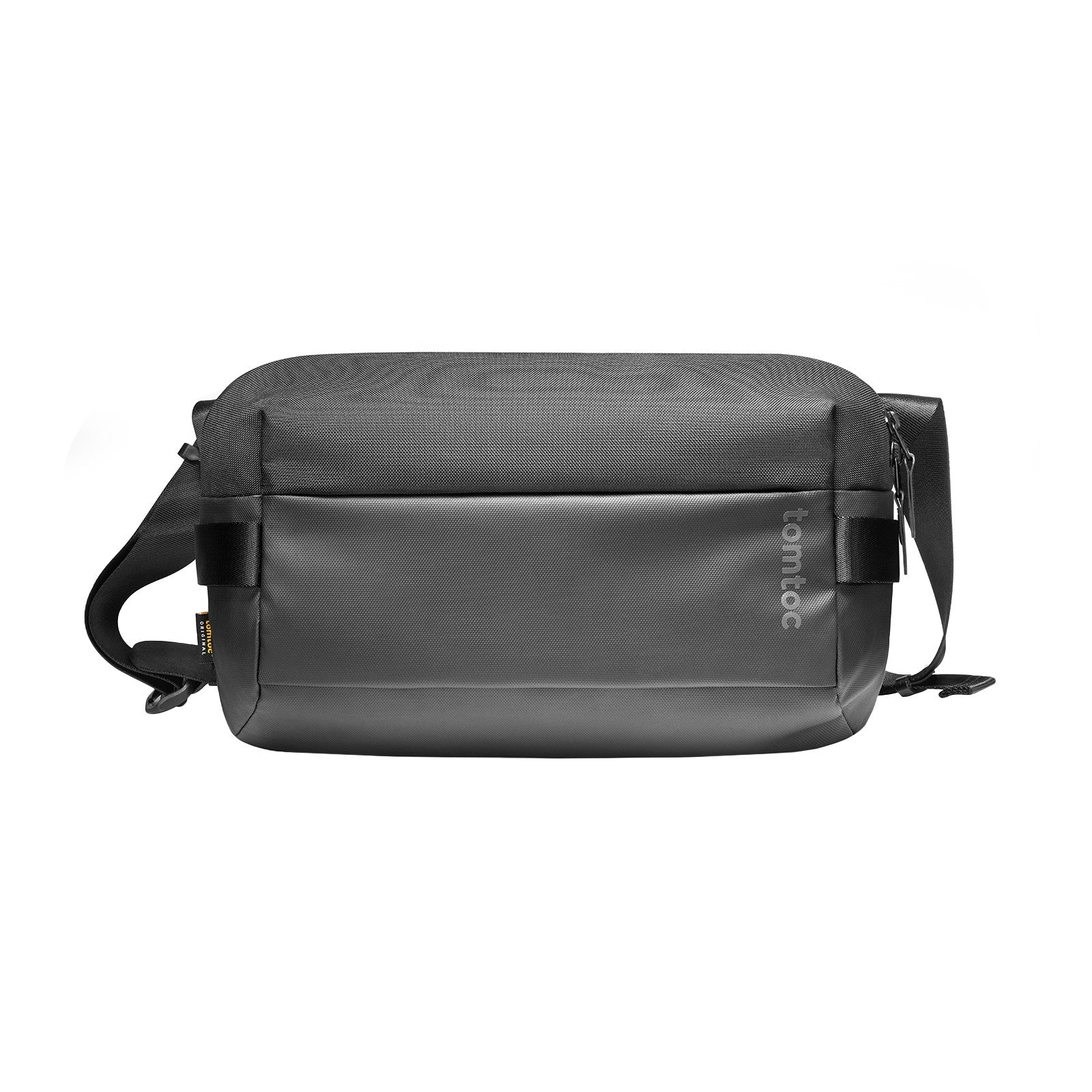 11 inch Leather Messenger Bag in Black