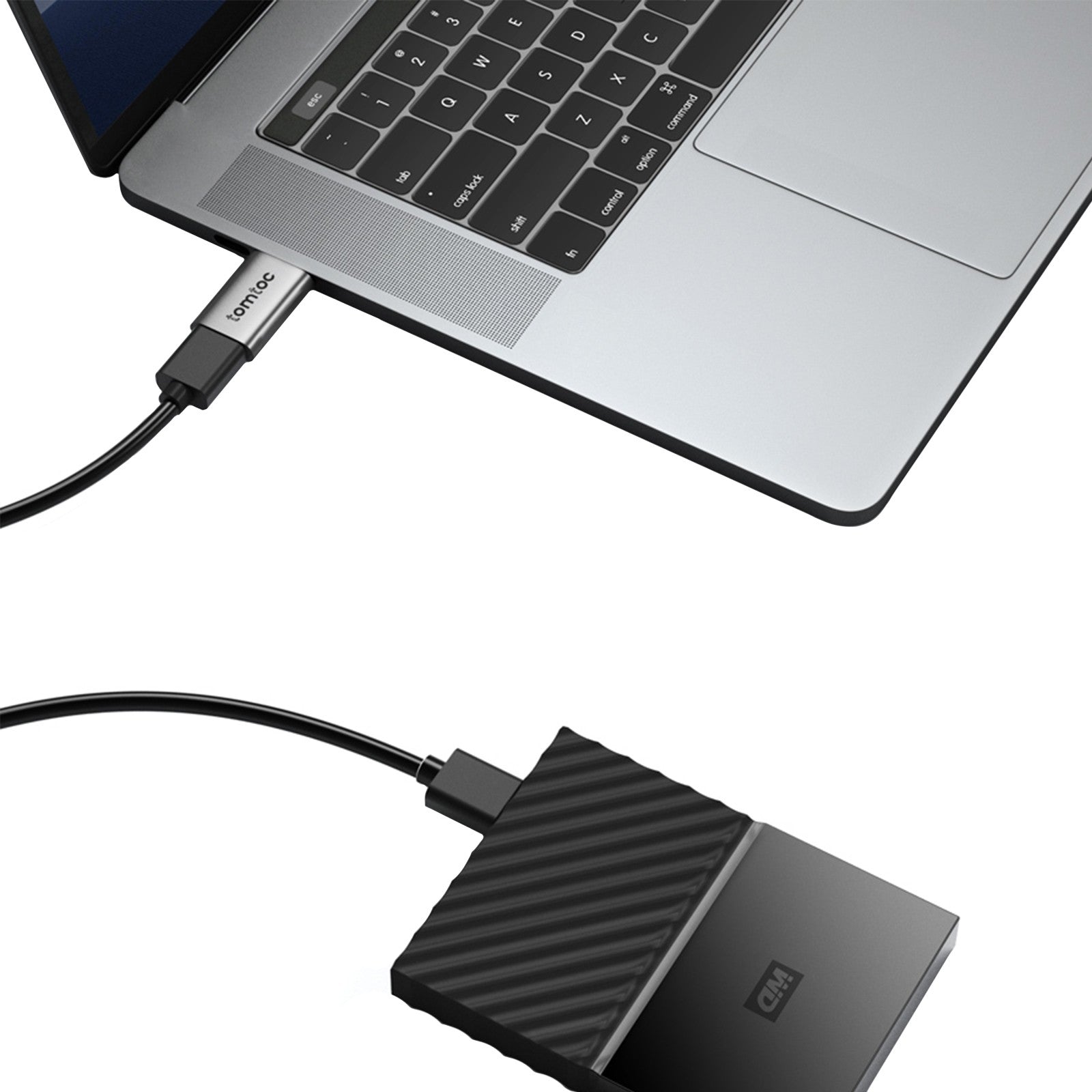 tomtoc Aluminum Type-C To USB 3.0 Adapter
