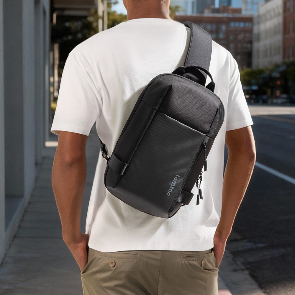 14-inch MacBook Pro M5 7L Sling Backpack – tomtoc Crossbody
