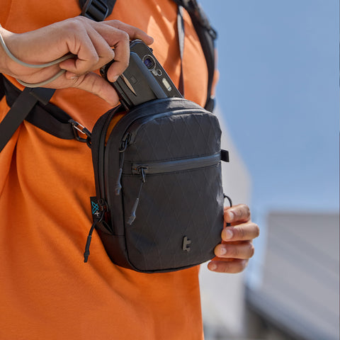 Lightweight Crossbody Bag with Lockable Zipper
