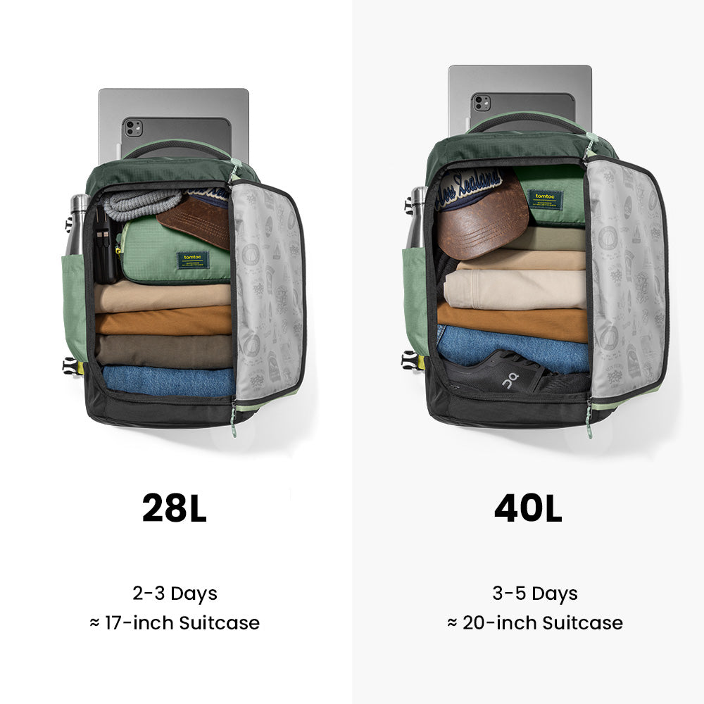 tomtoc Navigator-T66 Liteway 40L Travel Backpack | Trail Wanderer