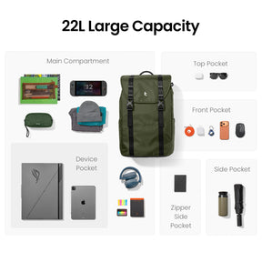 VintPack-TA1 Liteway Laptop Backpack 22L
