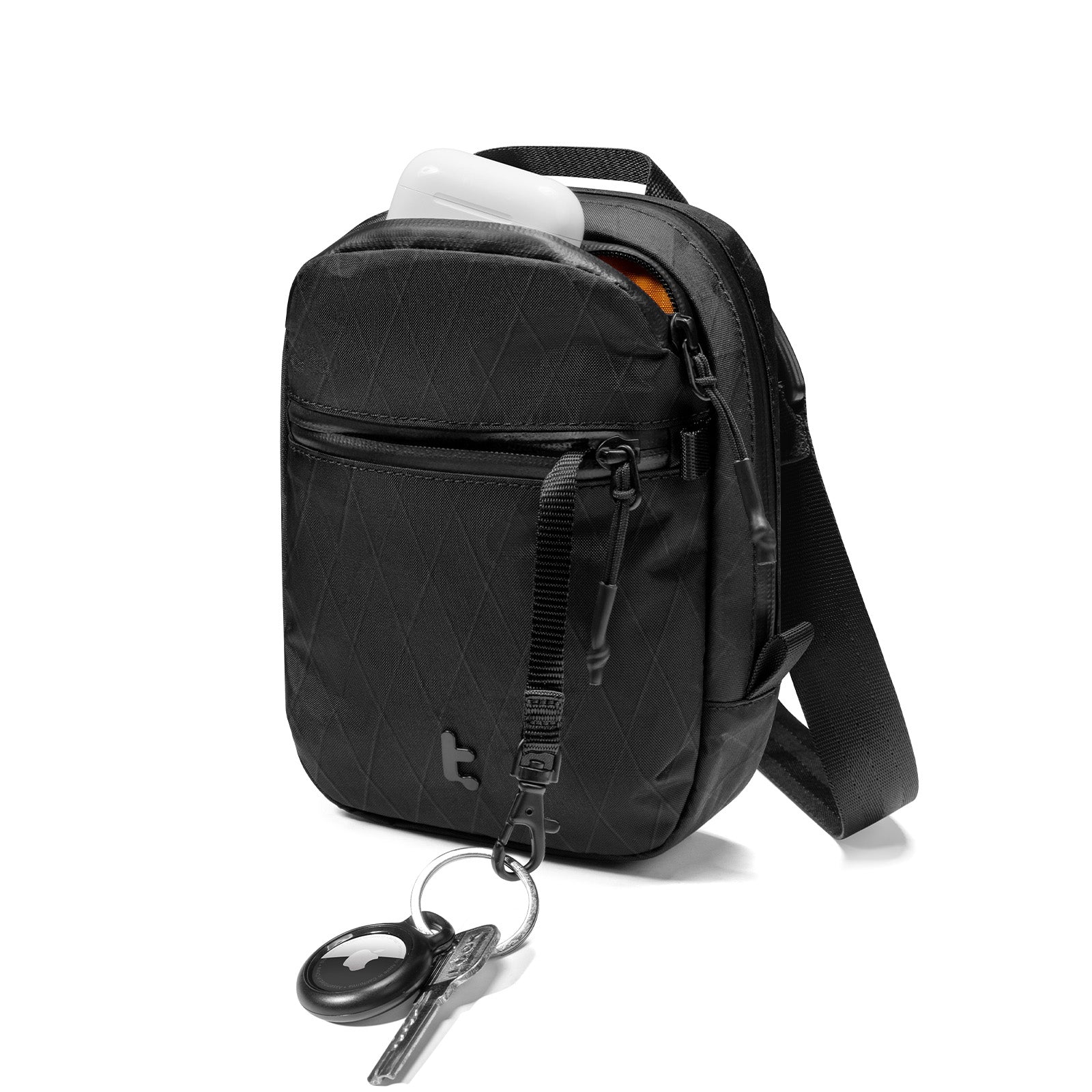 Lightweight Crossbody Bag with Lockable Zipper - tomtoc Aviator