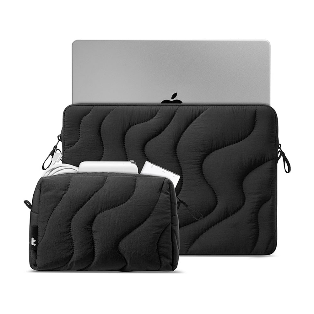 tomtoc 13-inch Laptop Sleeve & Puffy Pouch Set – Lightweight