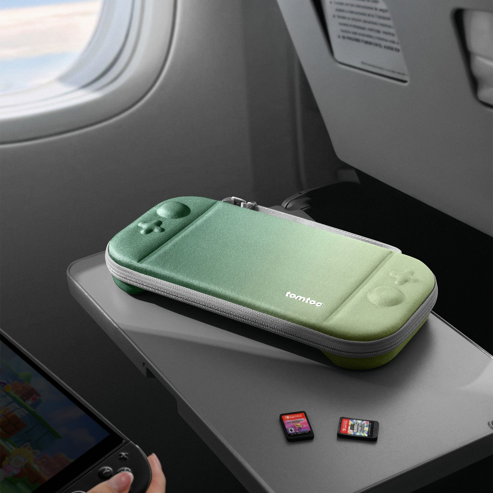 tomtoc Slim Gradient Carrying Case for Switch 2 – Protective Hard