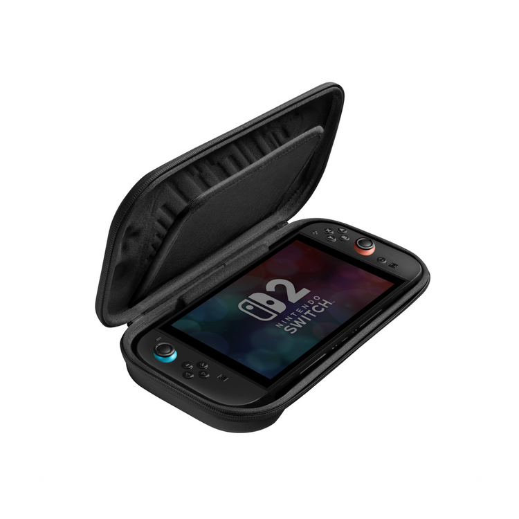 Switch 2 Slim Carrying Case - Protective Hard Shell with 12 Game Card Slots