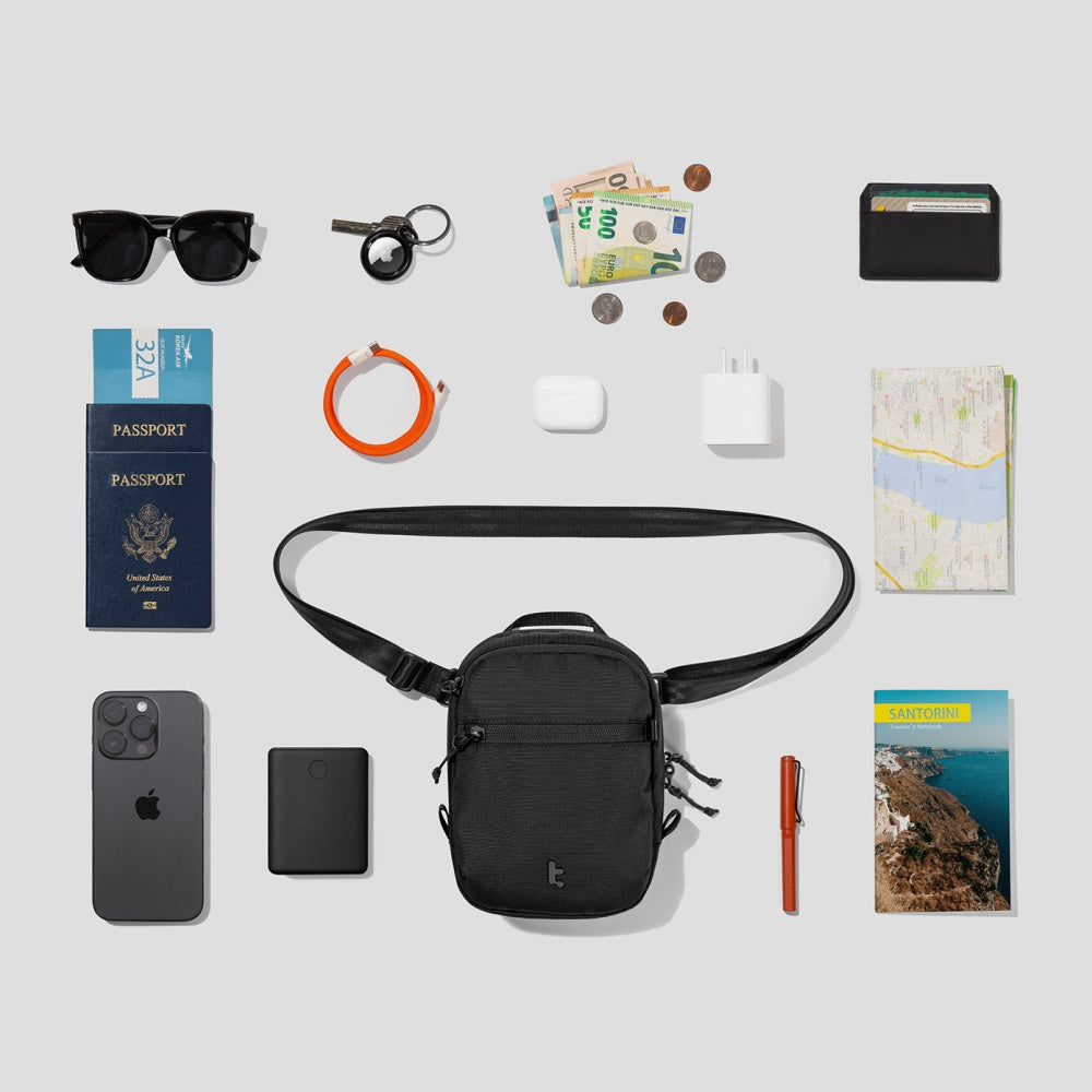 RFID Crossbody Bag with Lockable Zipper - tomtoc Aviator-T37