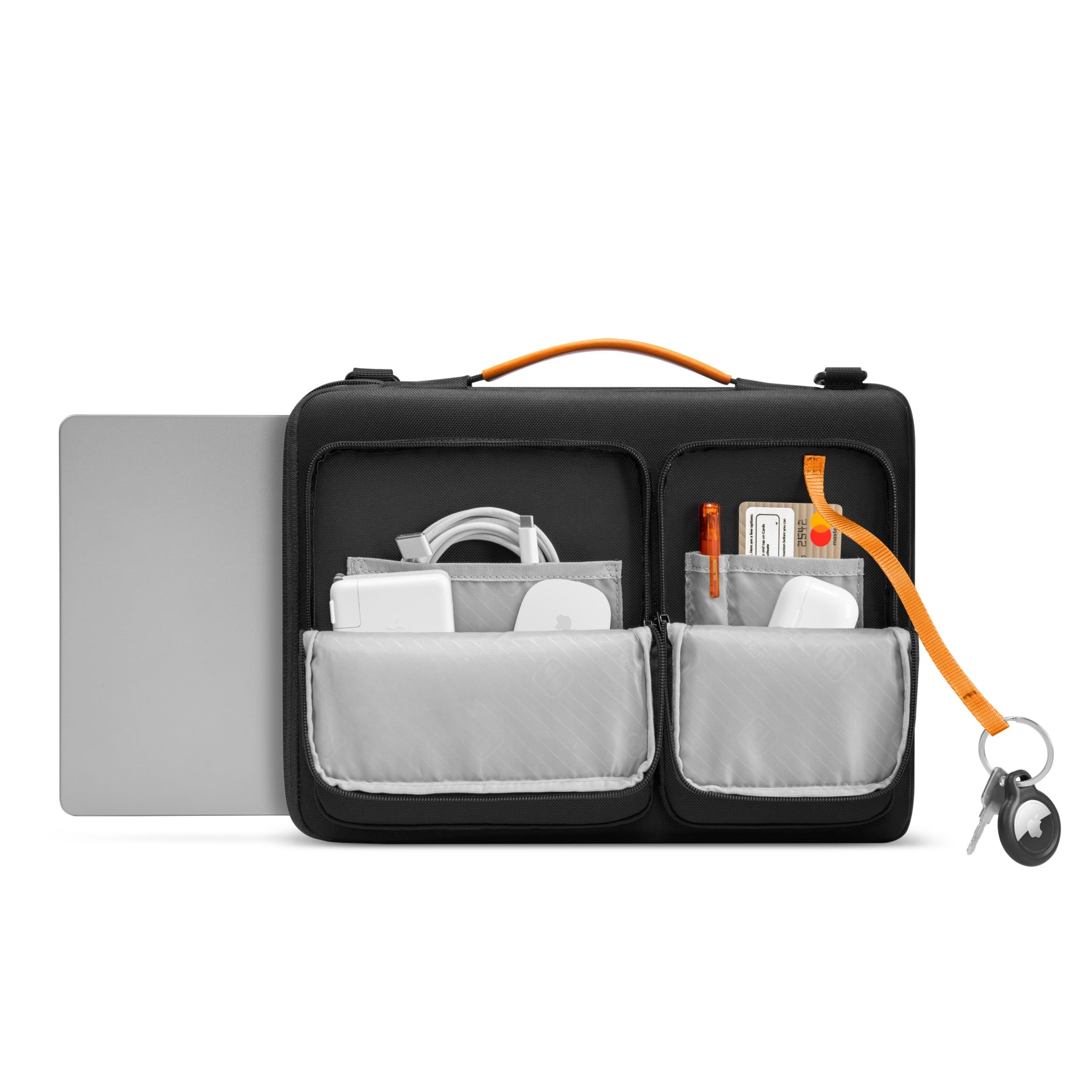 Neoprene Laptop Sleeve Case With Messenger Bag Shoulder Strap – Fits 17-17.3" Laptops (Dell, Asus, Universal)