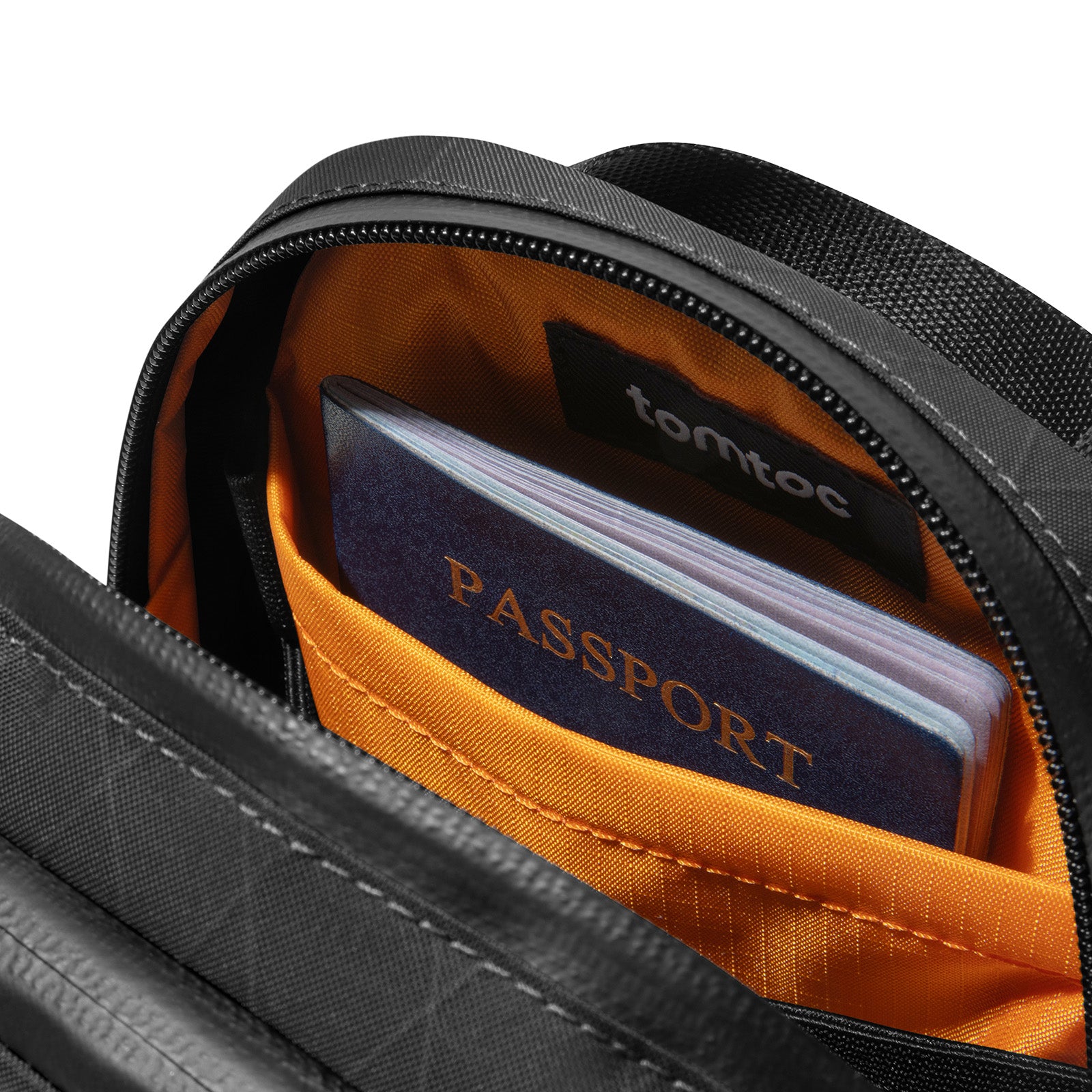 Lightweight Crossbody Bag with Lockable Zipper - tomtoc Aviator