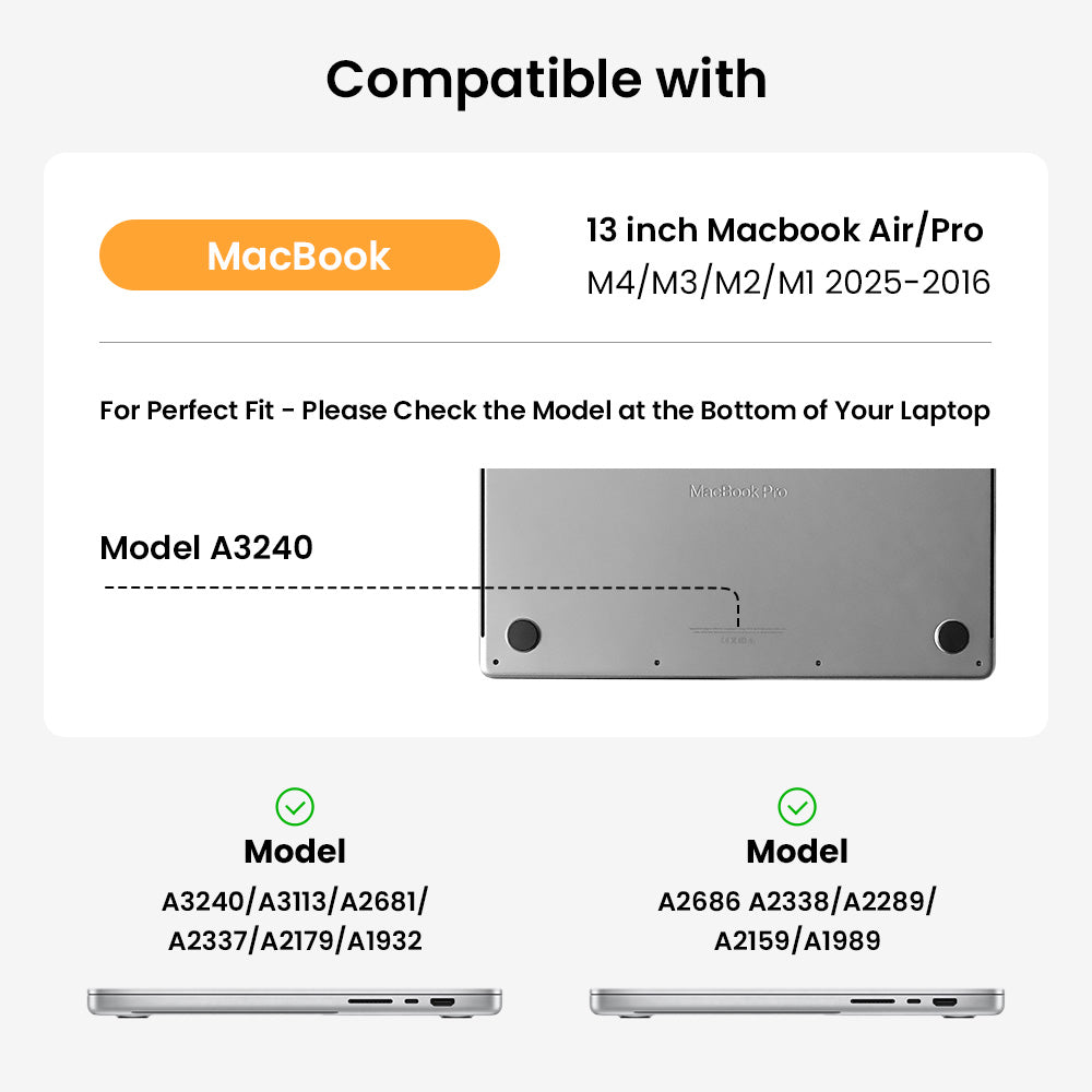tomtoc Sleeve Kit for 13-inch MacBook Air (M5/M4/M3) & Pro – Eco