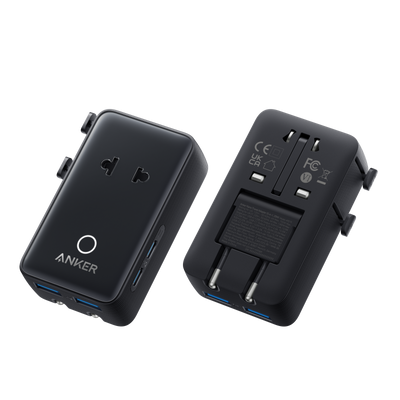 Anker Nano Travel Adapter (5-in-1, 20W, 1-Pack)