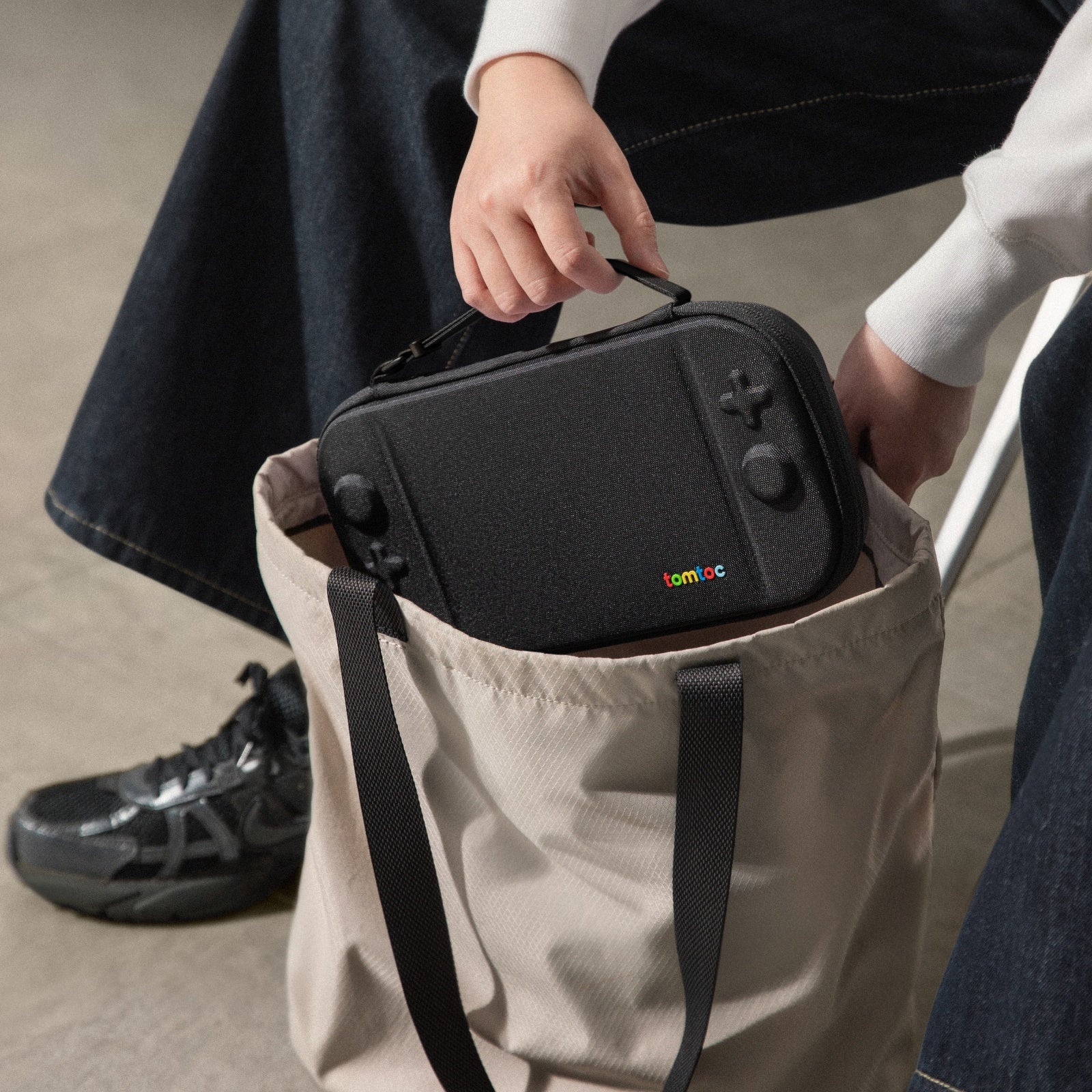 Switch 2 Slim Carrying Case - Protective Hard Shell with 12 Game