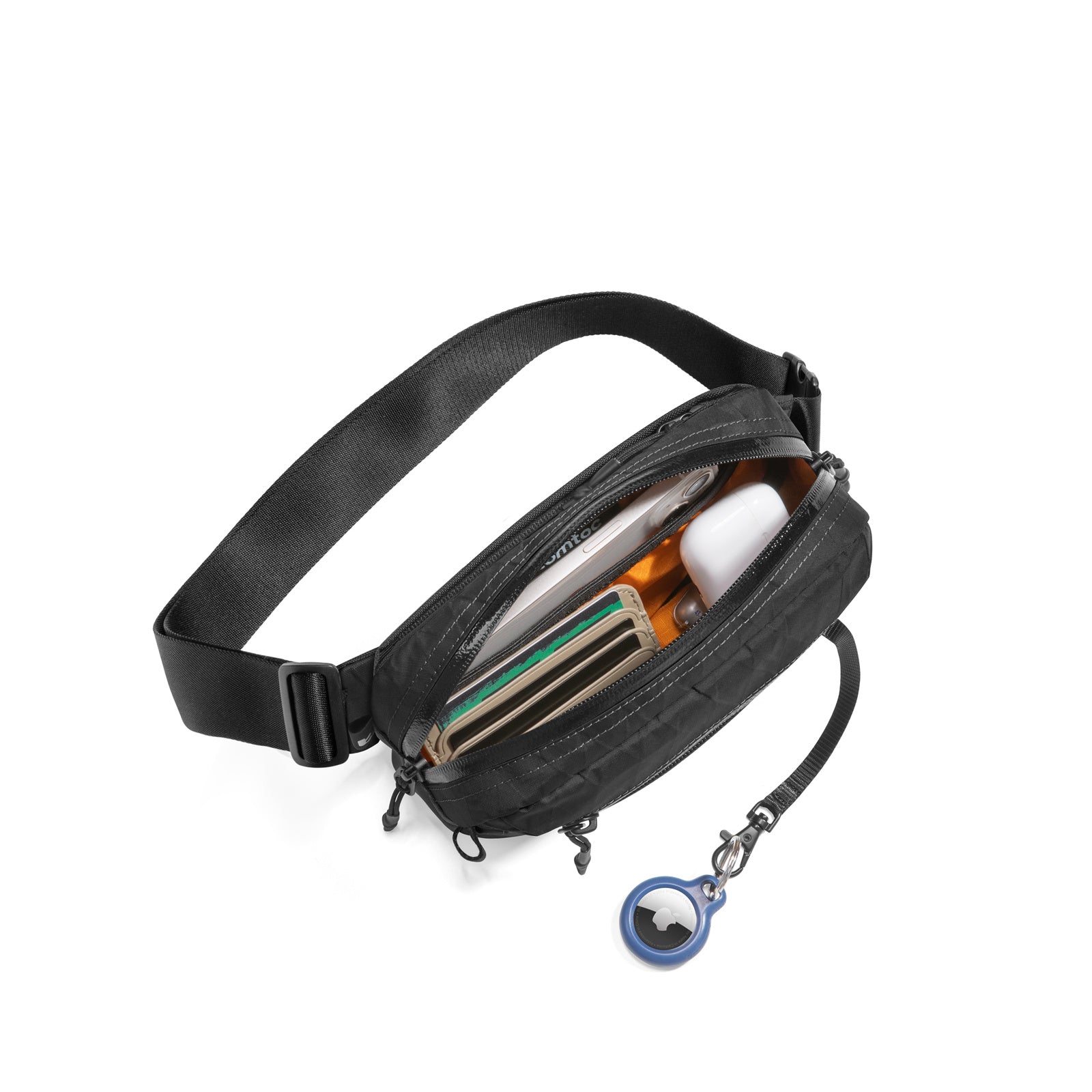 五袋シボローカ tomtoc Aviator-T35 X-Pac Sling Bag 1.5L — Lightweight & RFID Blocking