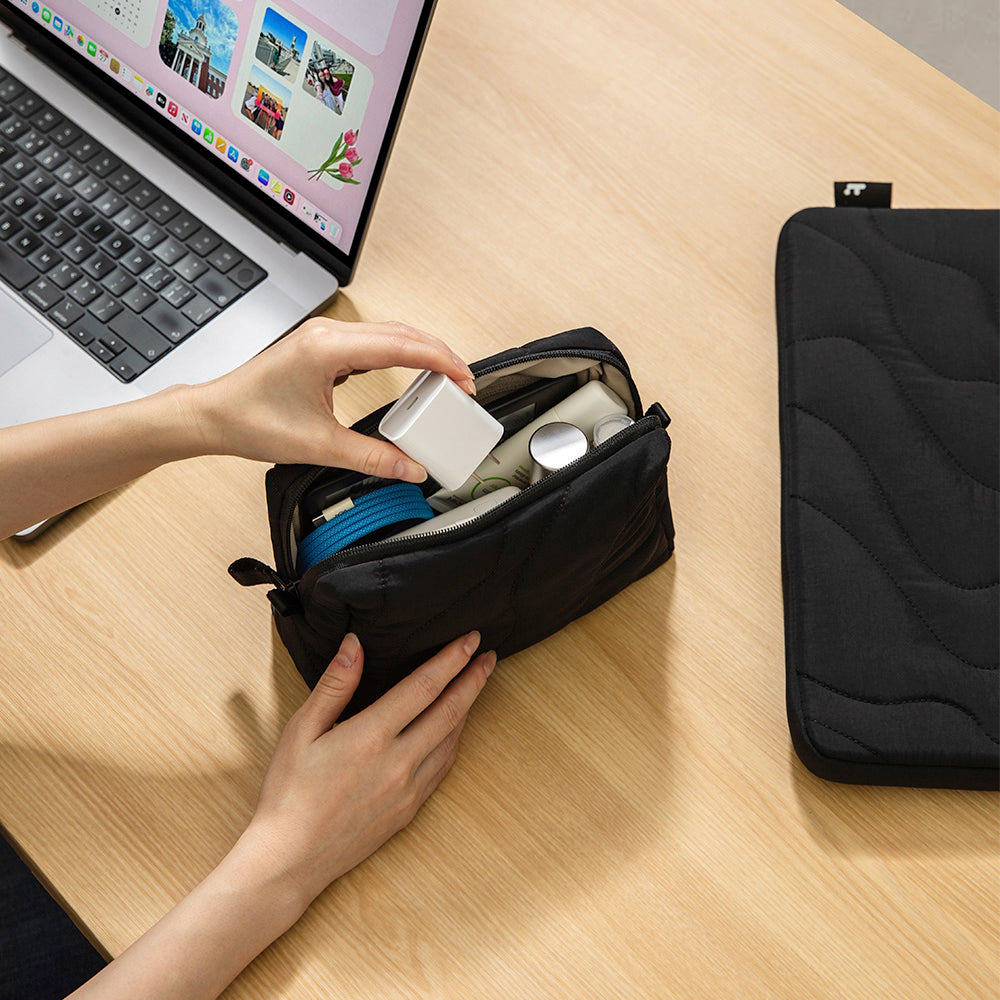 tomtoc 13-inch Laptop Sleeve & Puffy Pouch Set – Lightweight