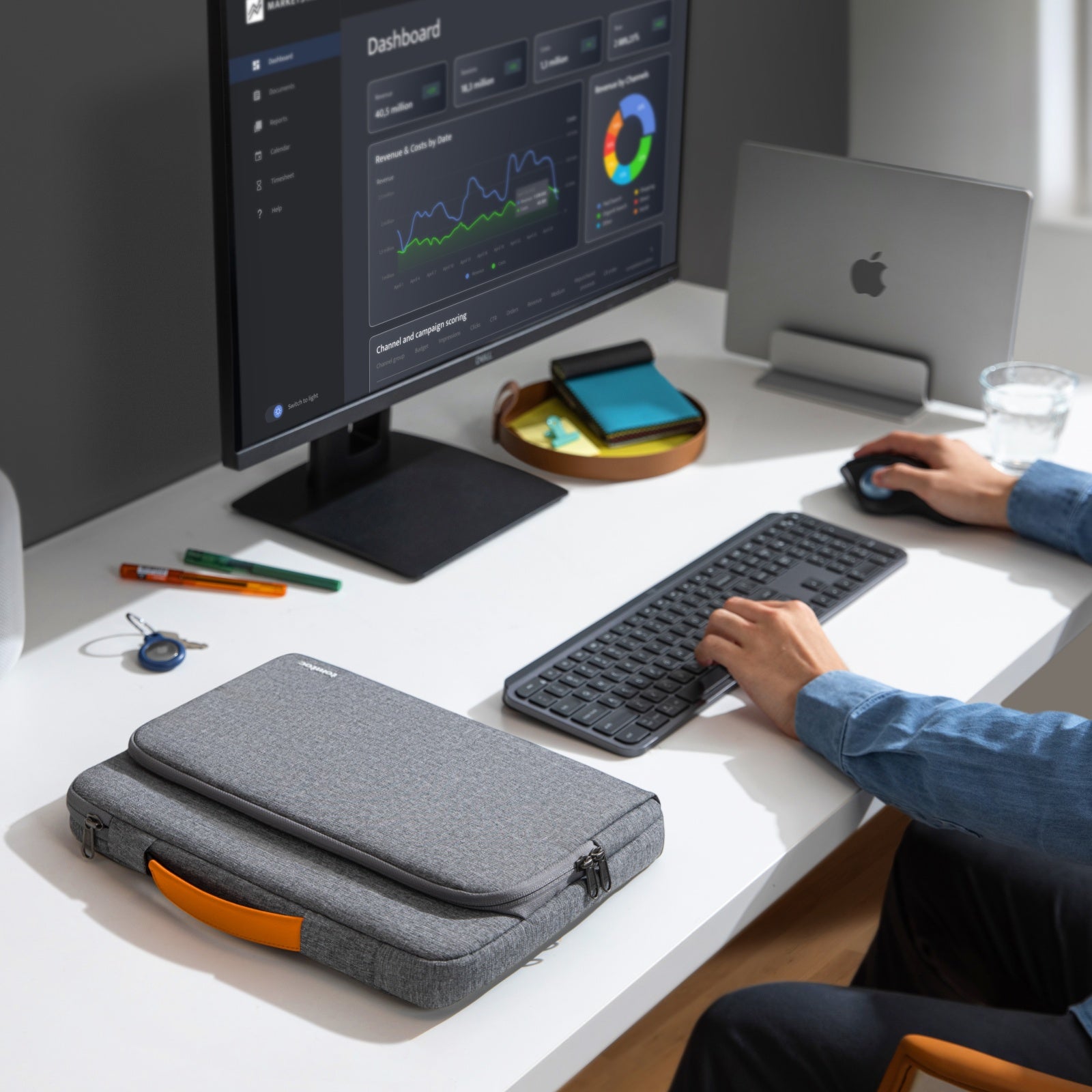 tomtoc Laptop Briefcase for 13″ MacBook Air – Slim, Lightweight