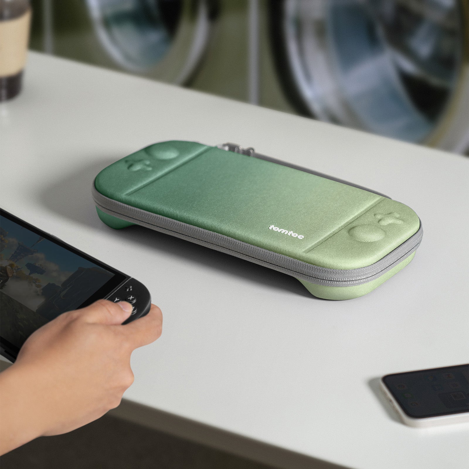 tomtoc Slim Gradient Carrying Case for Switch 2 – Protective Hard