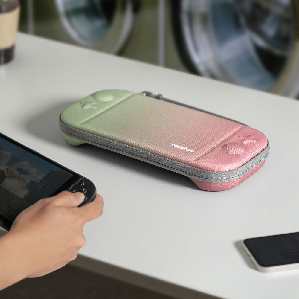 tomtoc Slim Gradient Carrying Case for Switch 2 – Protective Hard Shell ...