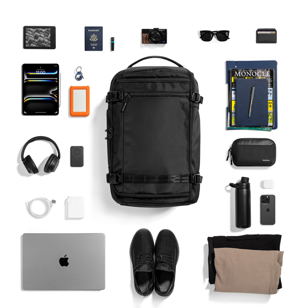 tomtoc Navigator T67 Travel Laptop Backpack (Black, 38L) tomtoc Navigator T67 Travel Laptop Backpack (Black, 38L)
