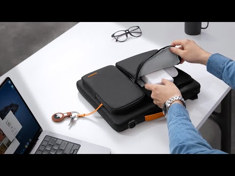 tomtoc 14-inch New MacBook Shoulder Bag – Slim, Protective