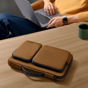 Defender-A17 Laptop Handbag For 13-14.4 Inch Universal Laptop | Brown