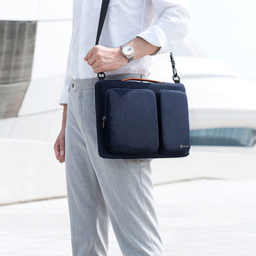Defender-A42 Laptop Briefcase For 14.2" MacBook Pro 2021 | 13" MacBook Pro/Air | Dark Blue