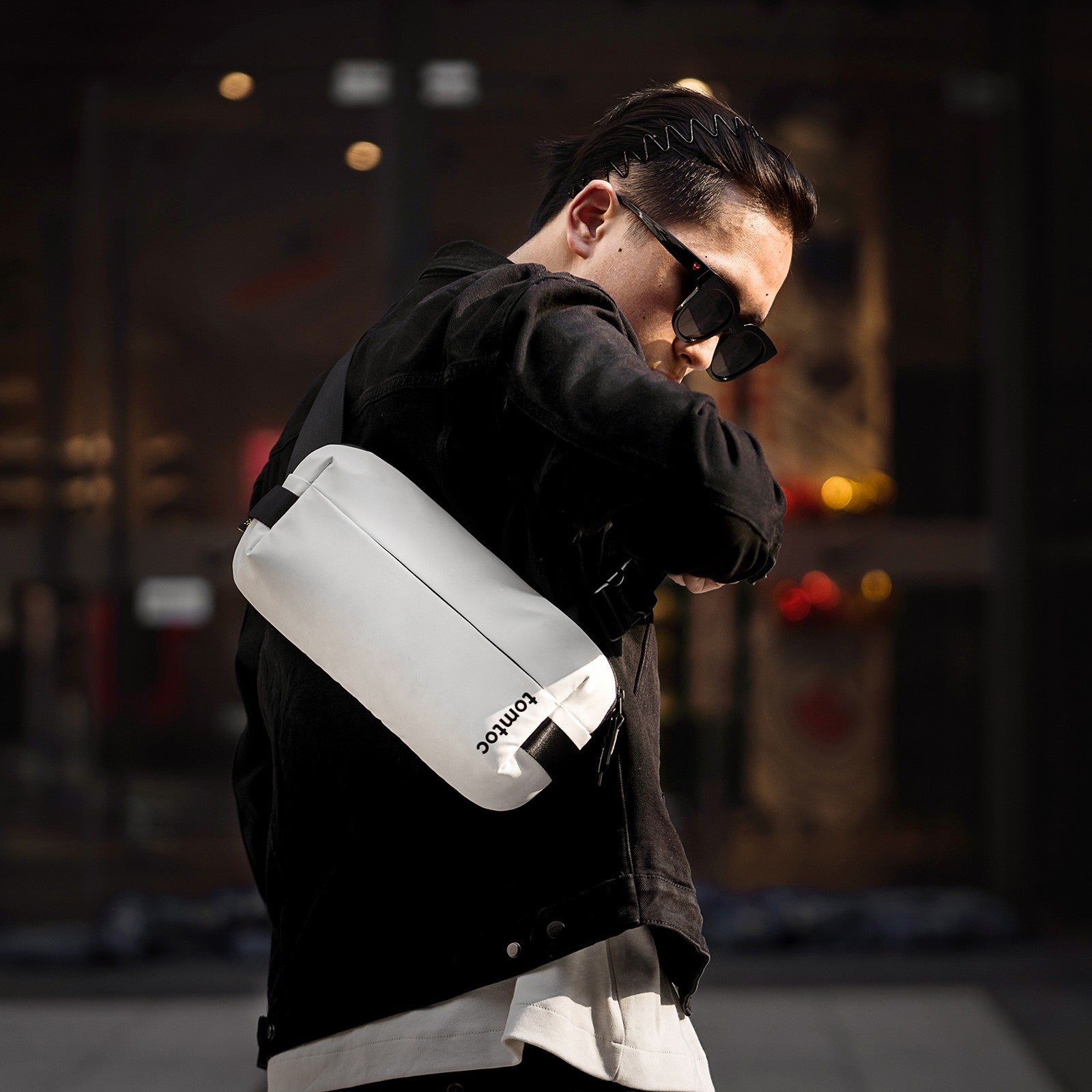 Buy THESTO White Trapezium Handbag Shoulder Sling Bag, Fashionable